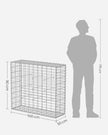 Gabion Cage – Galvanized Wire – Metal – 100 x 90 x 30 cm, 4 mm Mesh Size
