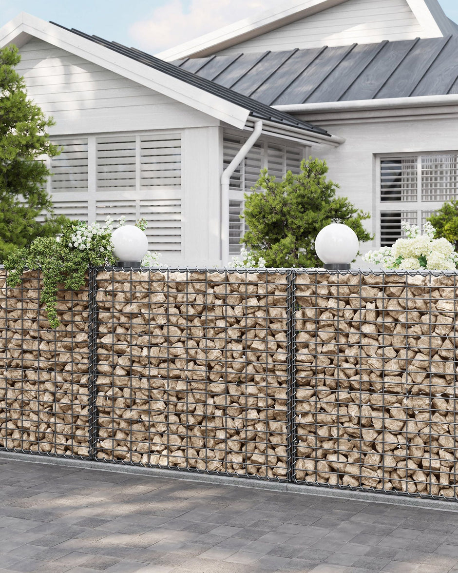 Gabion Cage – Galvanized Wire – Metal – 100 x 90 x 30 cm, 4 mm Mesh Size