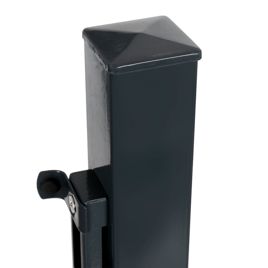 Garden Gate – Metal – Grey – Sturdy with Lock and Keys