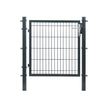 Garden Gate – Metal – Grey – Sturdy with Lock and Keys