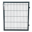 Garden Gate – Metal – Grey – Sturdy with Lock and Keys