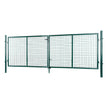 Lockable Garden Gate – Galvanized Metal – Silver – Secure Design