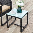 3-Piece Garden Furniture Set – Durable Material – Grey – Includes Table