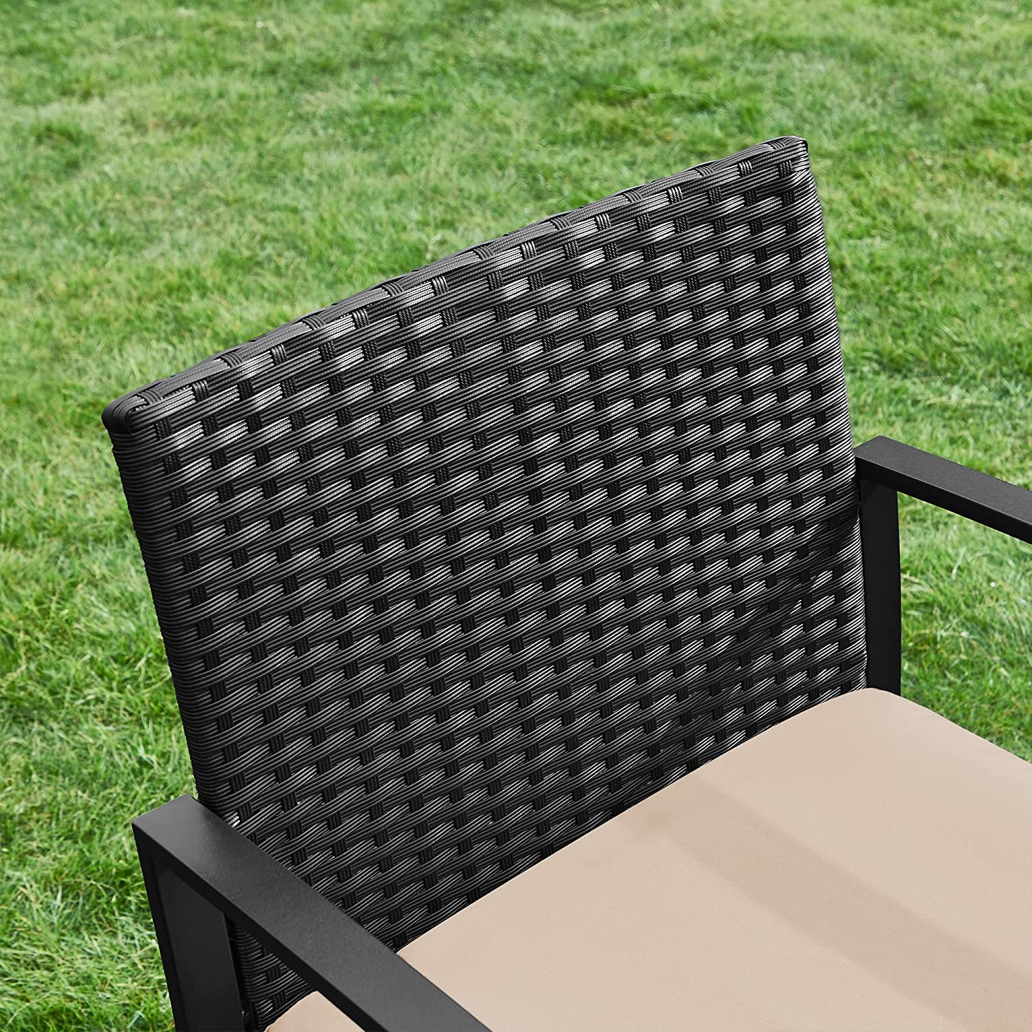 3-Piece Garden Furniture Set – Durable Material – Grey – Includes Table