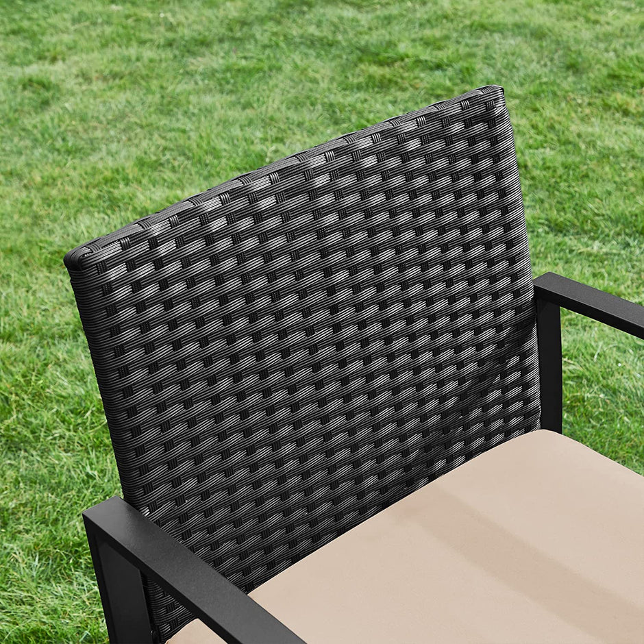 3-Piece Garden Furniture Set – Durable Material – Grey – Includes Table
