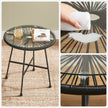 Outdoor Seating Set – Steel and Glass – White – Includes 2 Acapulco Chairs and Table