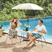 Garden Patio Furniture Set – Metal – Black – 3-Piece Acapulco Chair Set