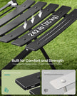3-Piece Folding Bistro Set - 21.9L - Steel - Weather-Resistant - Space-Saving Design