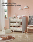 Kids Toy Organiser – Non-Woven Fabric – Cloud White – 9 Spacious Boxes