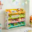 Toy Organiser – PP – White – 16 Removable Containers
