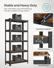 Storage Shelf – Reinforced Steel – Silver – 5-Tier Adjustable Design, Max Load 875 kg (175 kg per Tier), Set of 2