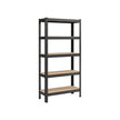 5-Tier Shelving Unit – Reinforced Steel – Black – 650 kg Maximum Load
