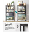 5-Tier Shelving Unit – Reinforced Steel – Black – 650 kg Maximum Load