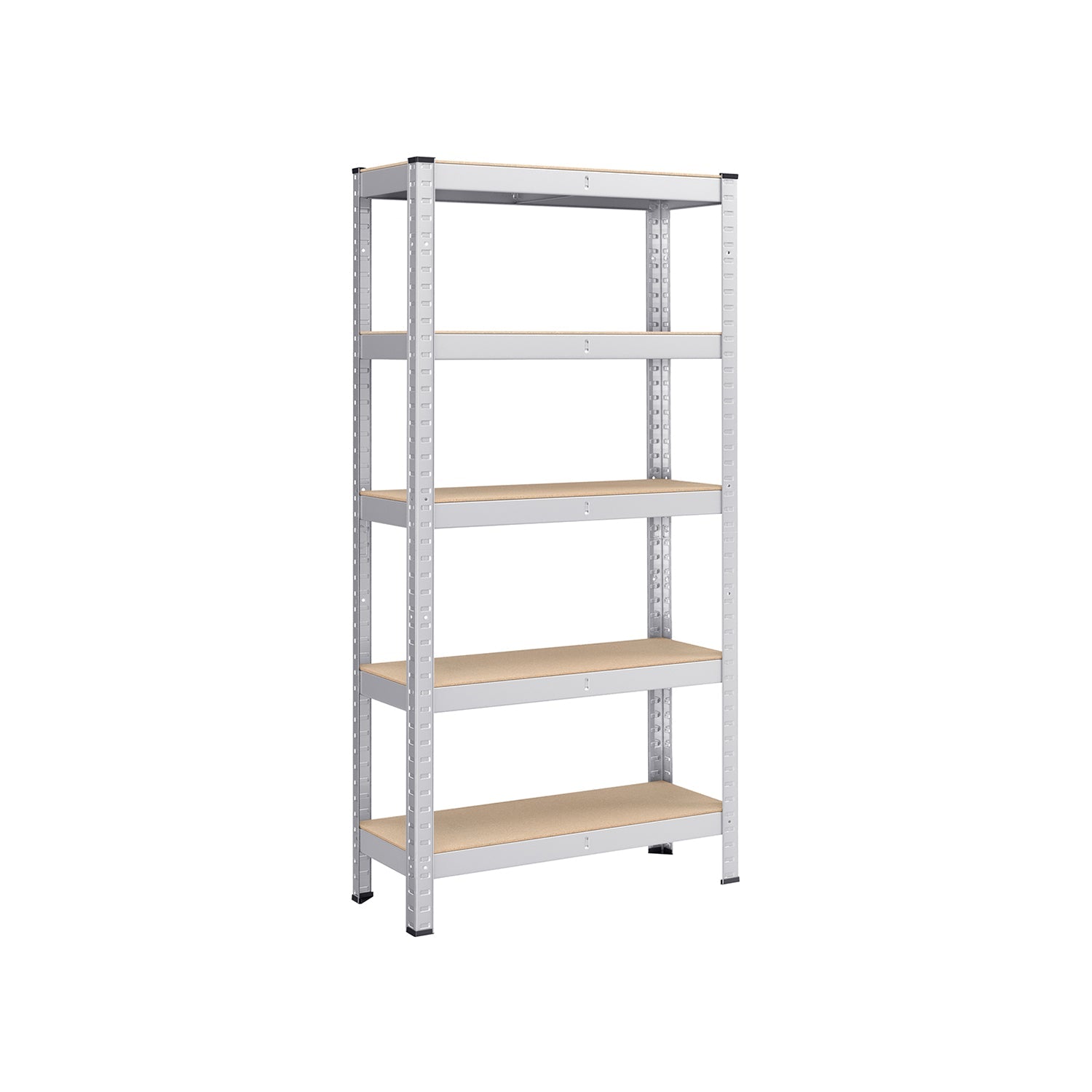 5-Tier Shelving Unit – Reinforced Steel – Silver – 875 kg Capacity
