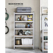5-Tier Shelving Unit – Reinforced Steel – Silver – 875 kg Capacity