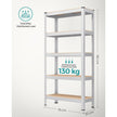 5-Tier Shelving Unit – Reinforced Steel – Silver – 875 kg Capacity