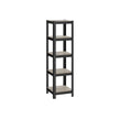 5-Tier Shelving Unit – Steel – Rustic Brown and Black – 400 kg Load Capacity