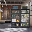 5-Tier Garage Storage Shelving – Metal – Black – Heavy-Duty Load Capacity