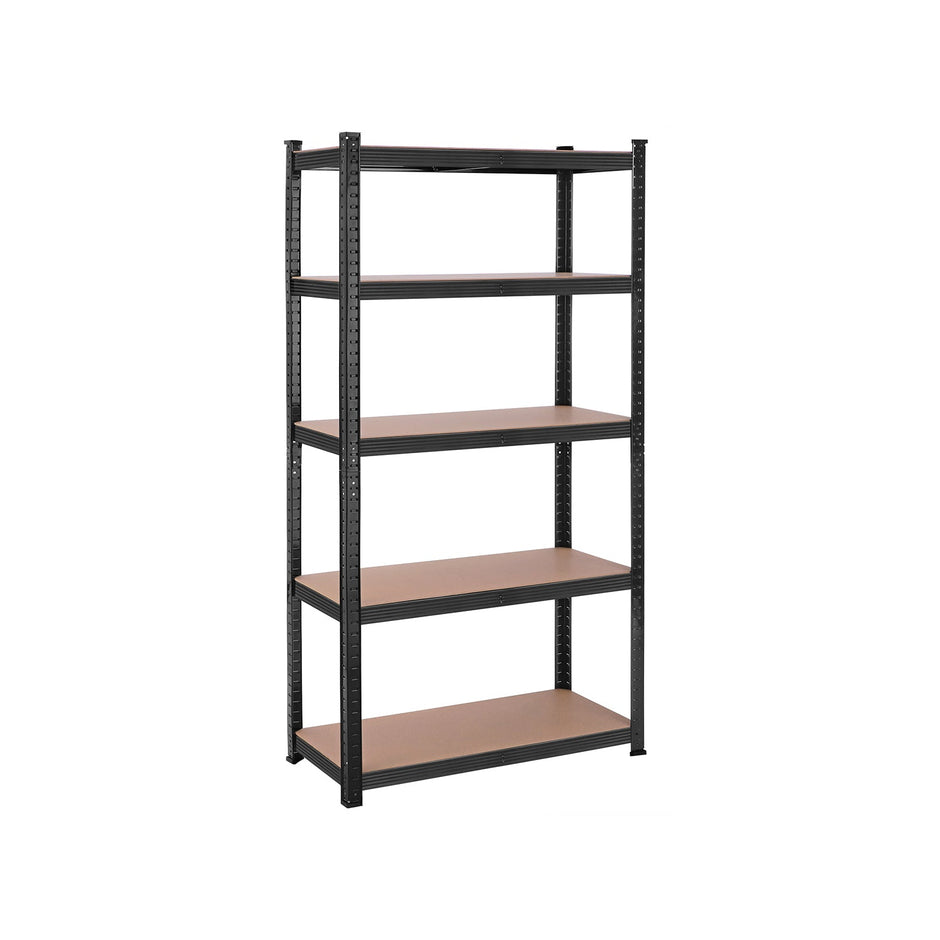 5-Tier Steel Shelving Unit – Steel – Silver – Adjustable Shelves, Max Load 875 kg