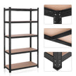 5-Tier Steel Shelving Unit – Steel – Silver – Adjustable Shelves, Max Load 875 kg