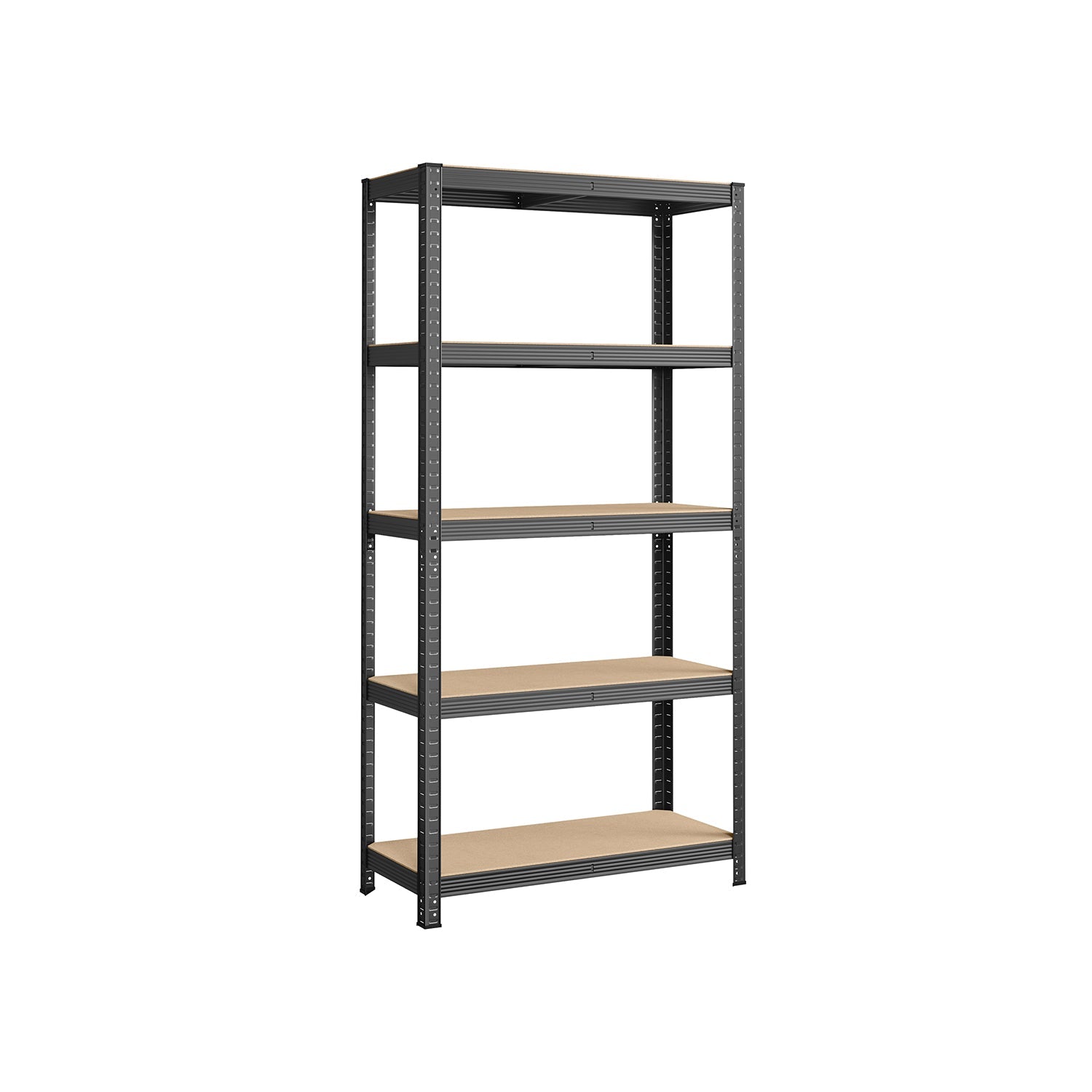 5-Tier Steel Shelving Unit – Steel – Grey – Adjustable Shelves, Max Load 875 kg