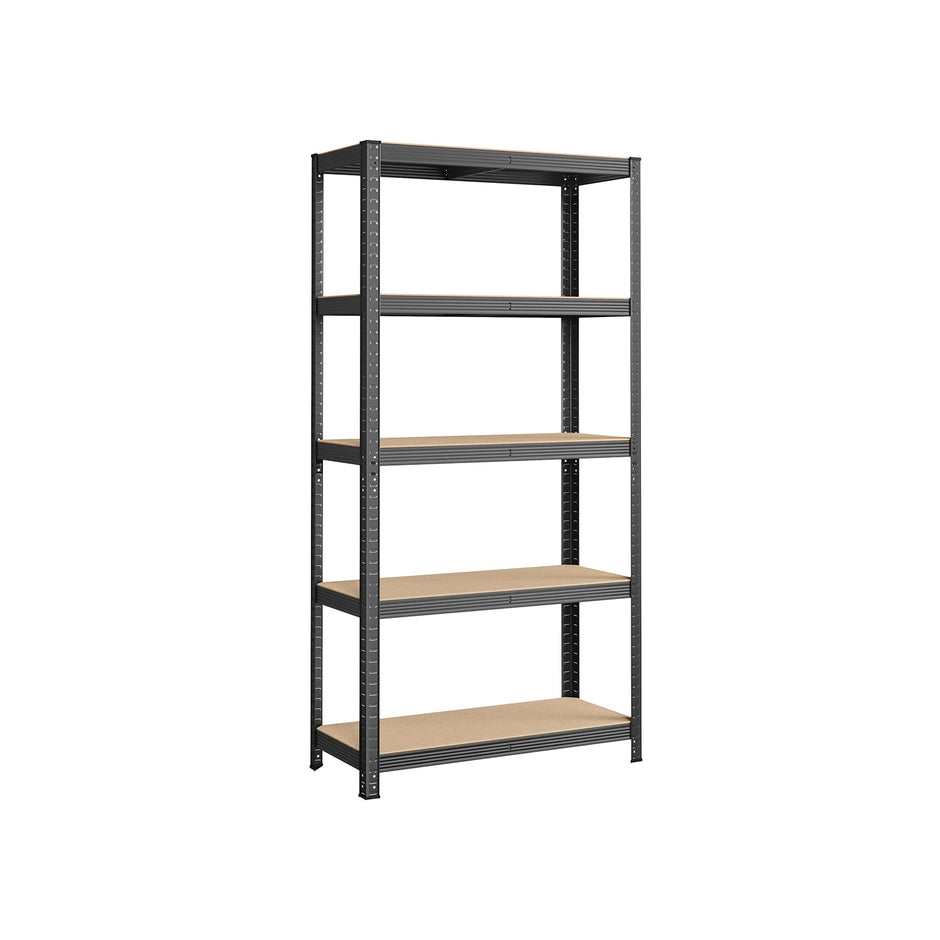 5-Tier Steel Shelving Unit – Steel – Grey – Adjustable Shelves, Max Load 875 kg
