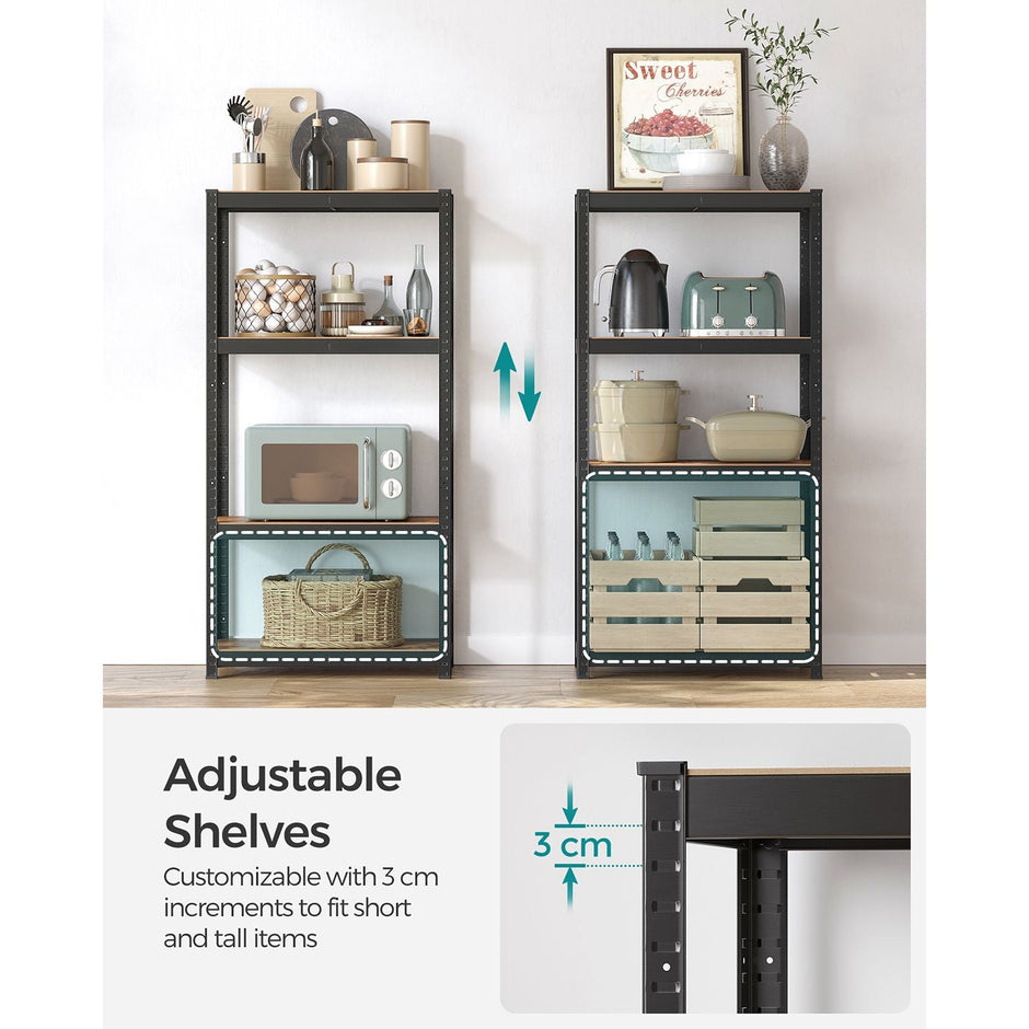 Heavy-Duty Shelving Unit – Steel – Blue – 520 kg Capacity