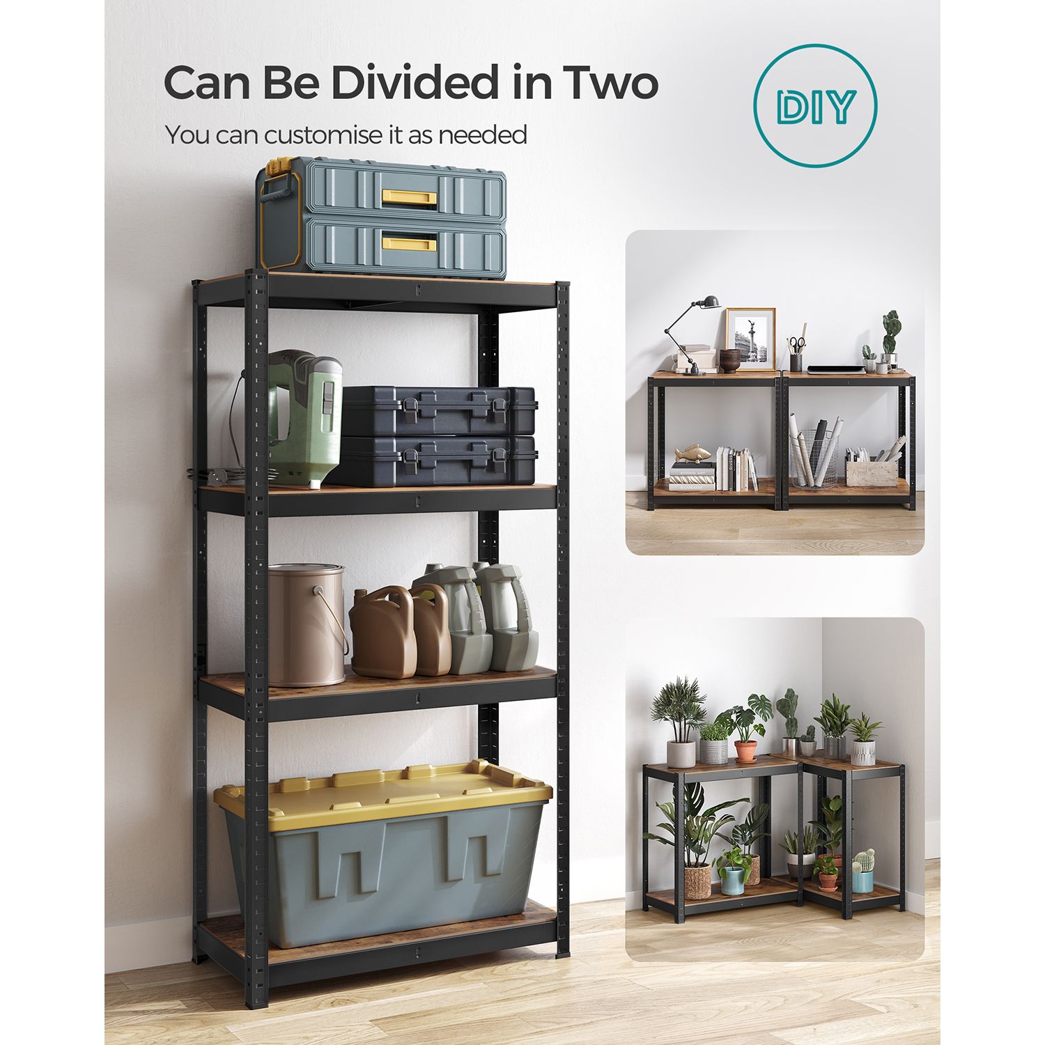 Heavy-Duty Shelving Unit – Steel – Blue – 520 kg Capacity