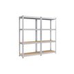 Set of 2 Heavy-Duty Steel Shelving Units – Steel – Blue – Boltless Design, 520 kg Capacity