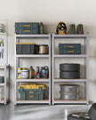 Set of 2 Heavy-Duty Steel Shelving Units – Steel – Blue – Boltless Design, 520 kg Capacity