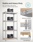Set of 2 Heavy-Duty Steel Shelving Units – Steel – Blue – Boltless Design, 520 kg Capacity