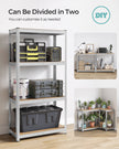 Set of 2 Heavy-Duty Steel Shelving Units – Steel – Blue – Boltless Design, 520 kg Capacity