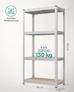 Set of 2 Heavy-Duty Steel Shelving Units – Steel – Blue – Boltless Design, 520 kg Capacity