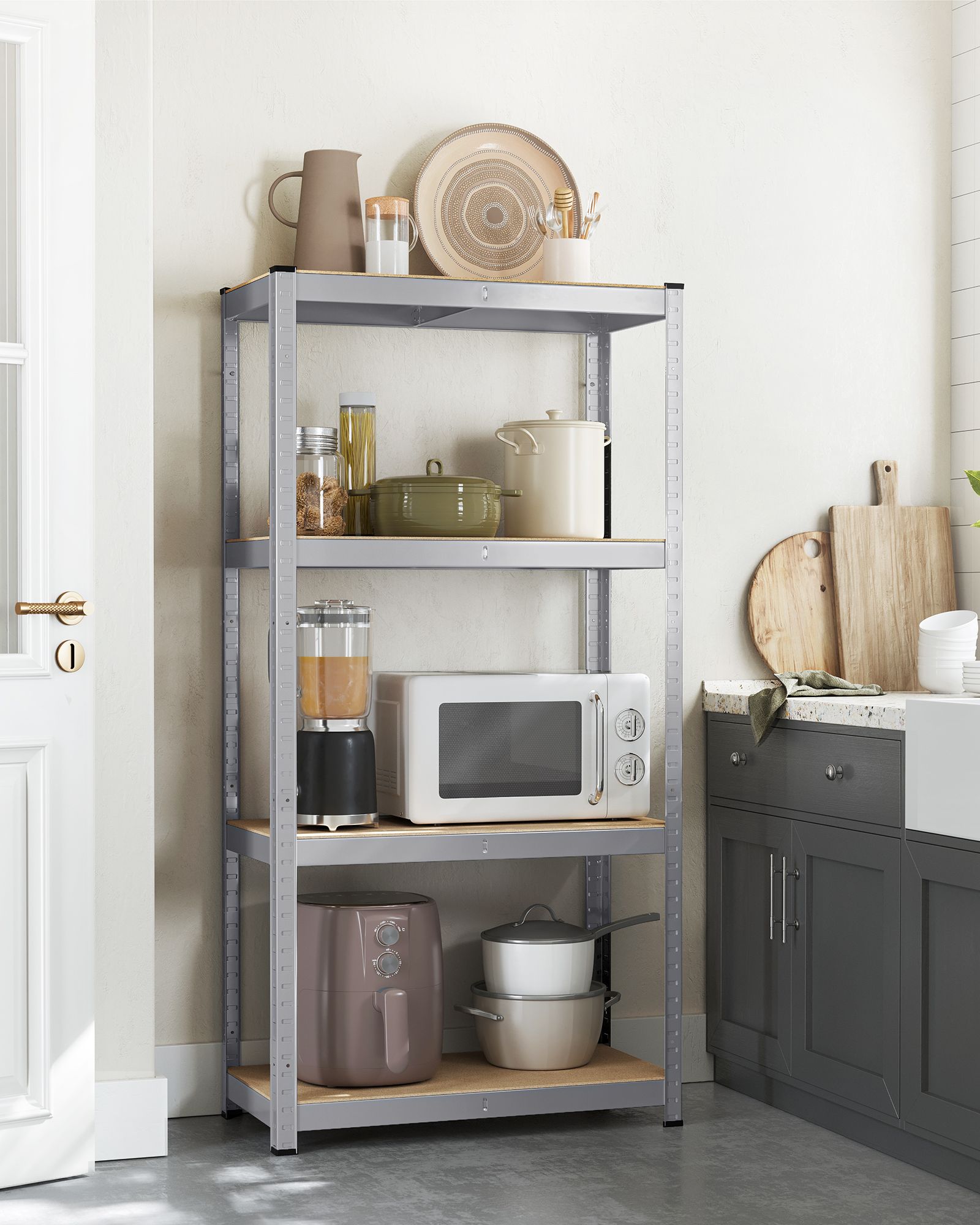 Set of 2 Heavy-Duty Steel Shelving Units – Steel – Blue – Boltless Design, 520 kg Capacity