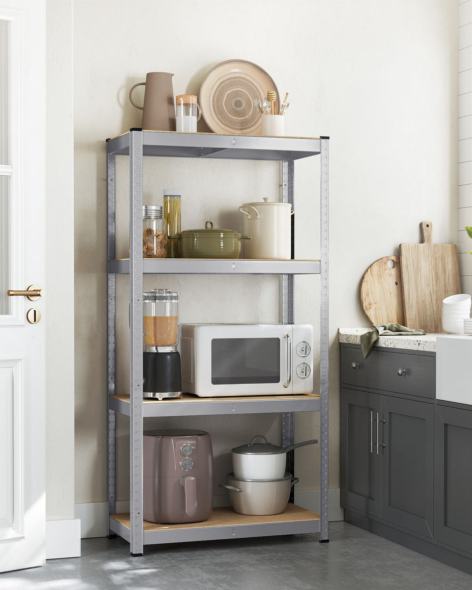 Set of 2 Heavy-Duty Steel Shelving Units – Steel – Blue – Boltless Design, 520 kg Capacity