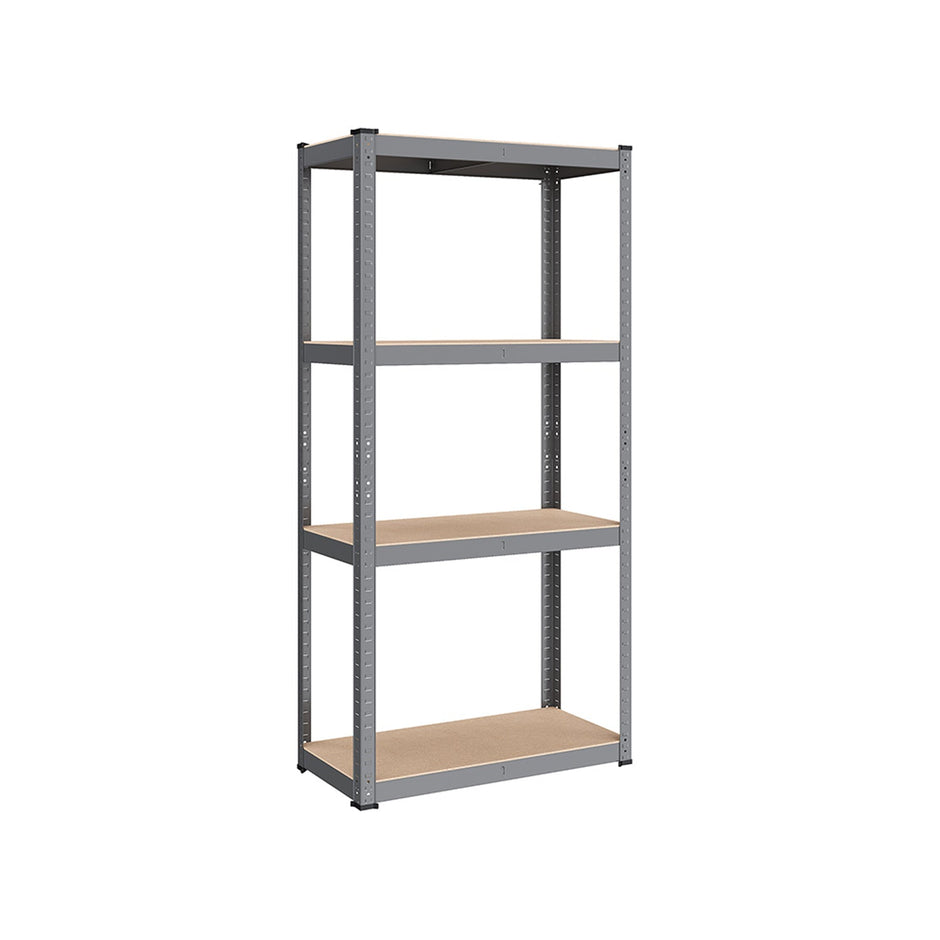 4-Tier Heavy-Duty Shelving Unit – Steel – Slate Grey – Boltless Design, Max Load 520 kg