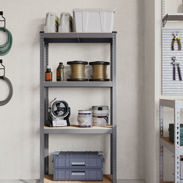4-Tier Shelving Unit – Steel – Blue – Heavy-Duty, 520 kg Capacity