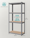 4-Tier Shelving Unit – Steel – Blue – Heavy-Duty, 520 kg Capacity