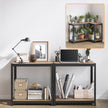 4-Tier Steel Shelving Unit – Rustic Brown and Black – High Load Capacity 520 kg for Garage and Shed