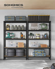Heavy-Duty Steel Shelving – Silver – Set of 2 – 5-Tier 875kg Capacity, Adjustable Shelves for Garage & Shed