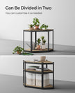 5-Tier Corner Shelf – Heavy Duty Metal – Ink Black and Natural Beige – 875 kg Load Capacity