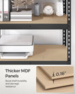 5-Tier Shelving Unit – Metal – Black – Adjustable Boltless Assembly, 30 x 75 x 150 cm, 875 kg Capacity