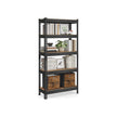 5-Tier Shelving Unit – Metal – Rustic Brown – Boltless Assembly, Adjustable Shelves, 875 kg Load Capacity