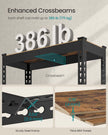 5-Tier Shelving Unit – Metal – Rustic Brown – Boltless Assembly, Adjustable Shelves, 875 kg Load Capacity