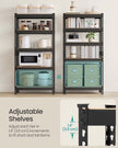 5-Tier Shelving Unit – Metal – Rustic Brown – Boltless Assembly, Adjustable Shelves, 875 kg Load Capacity
