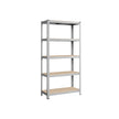 Heavy Duty Shelving Unit – Steel – Silver – Adjustable 5-Tier Design, Max Load 875 kg