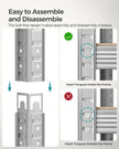 Heavy Duty Shelving Unit – Steel – Silver – Adjustable 5-Tier Design, Max Load 875 kg