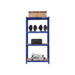 5-Tier Storage Shelf – Reinforced Steel – Silver – Adjustable Shelves, 520 kg Capacity