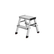 2-Step Folding Aluminium Ladder – Silver Grey and Ink Black – Lightweight Multi-Purpose Design