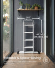 Multi-Purpose Folding Ladder – Aluminum – Silver – 16 Steps, 430 cm Long, Supports up to 150 kg